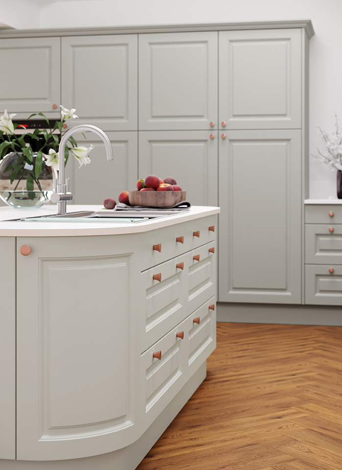 Ashton shaker kitchen in pale grey