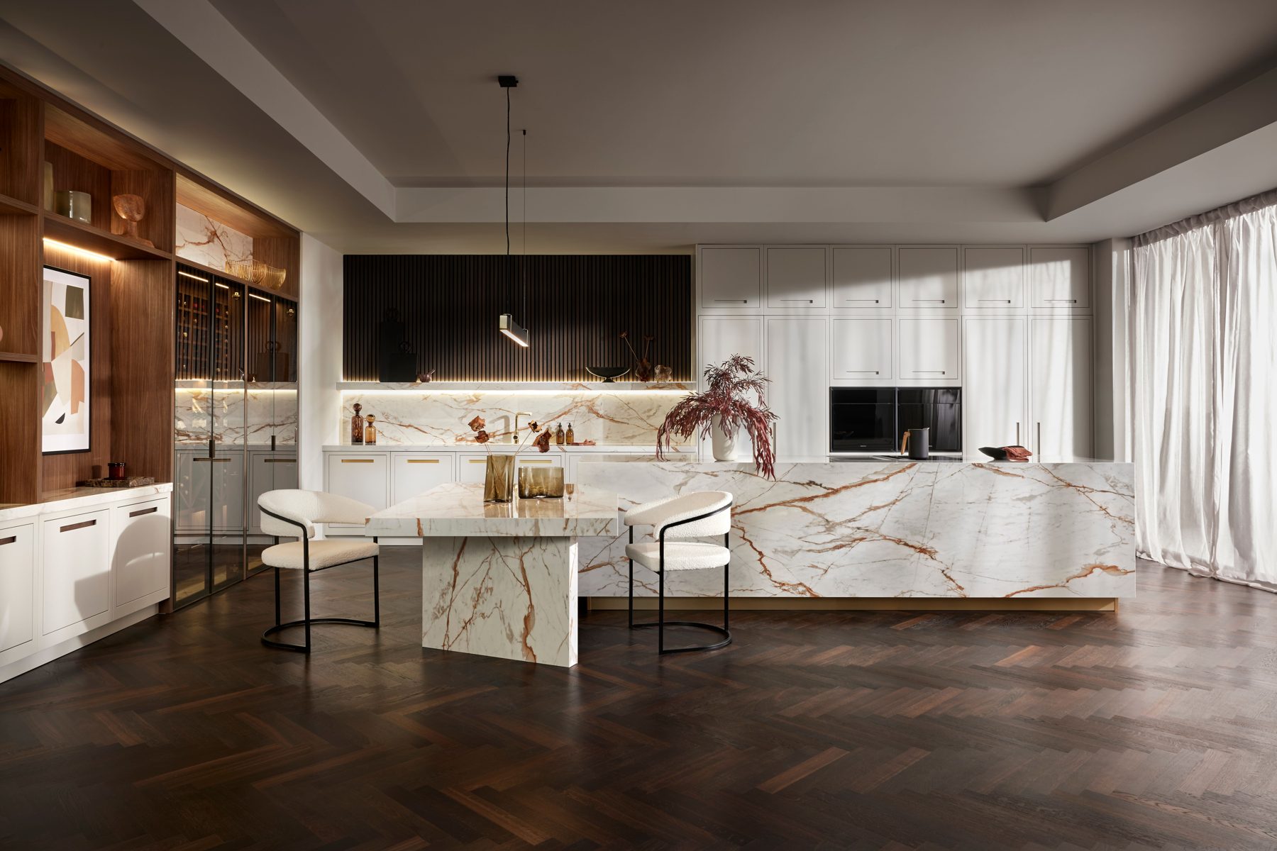 Contemporary handleless kitchen by Limitless Kitchens & Furniture