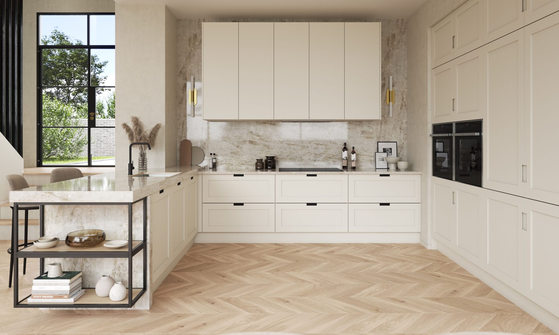 Contemporary handleless kitchen by Limitless Kitchens & Furniture