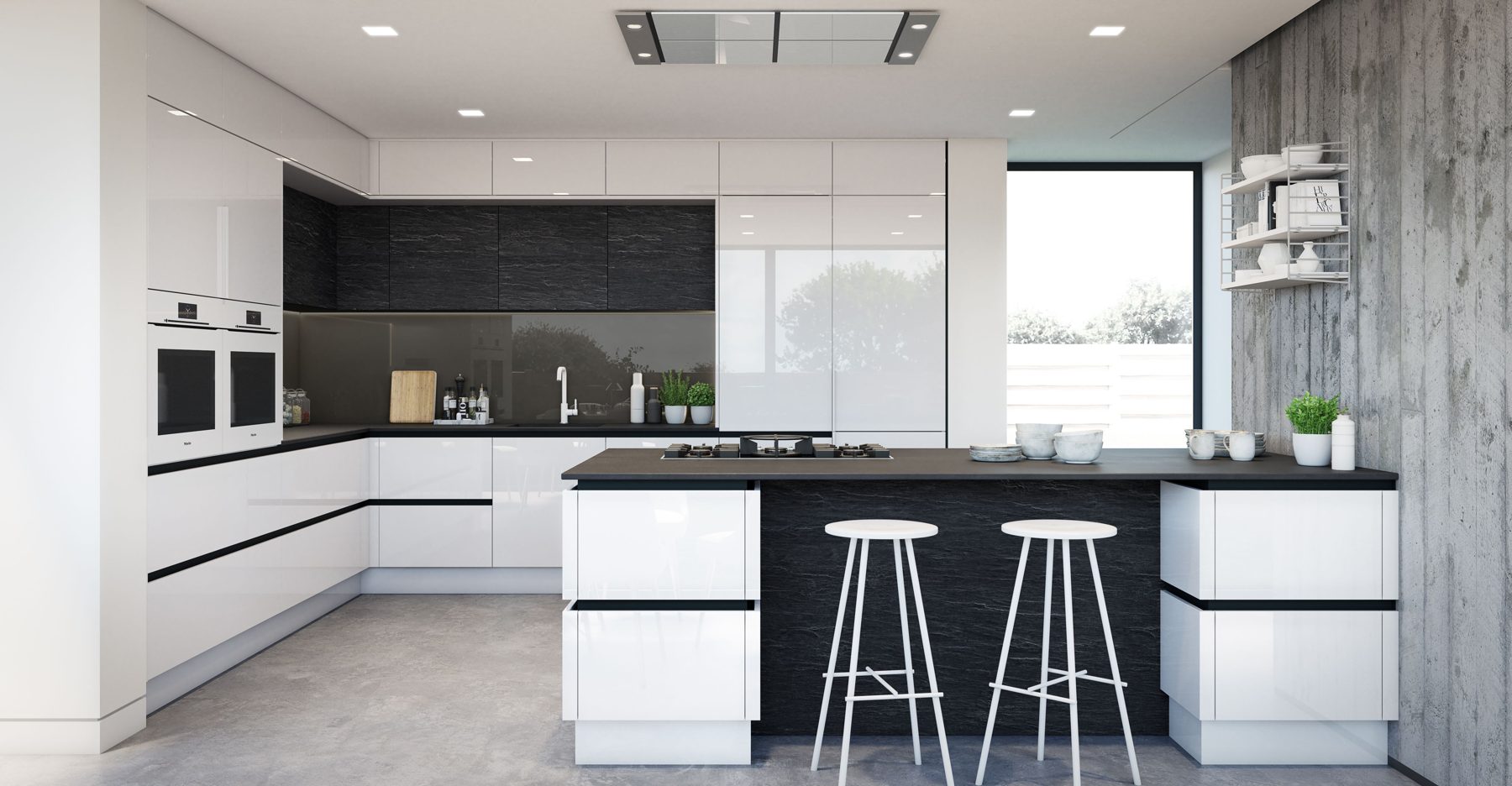 Contemporary handleless kitchen by Limitless Kitchens & Furniture